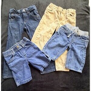 Boys Bottoms Lot: Adjustable Denim & Pull-on Shorts - Size 5 GUC